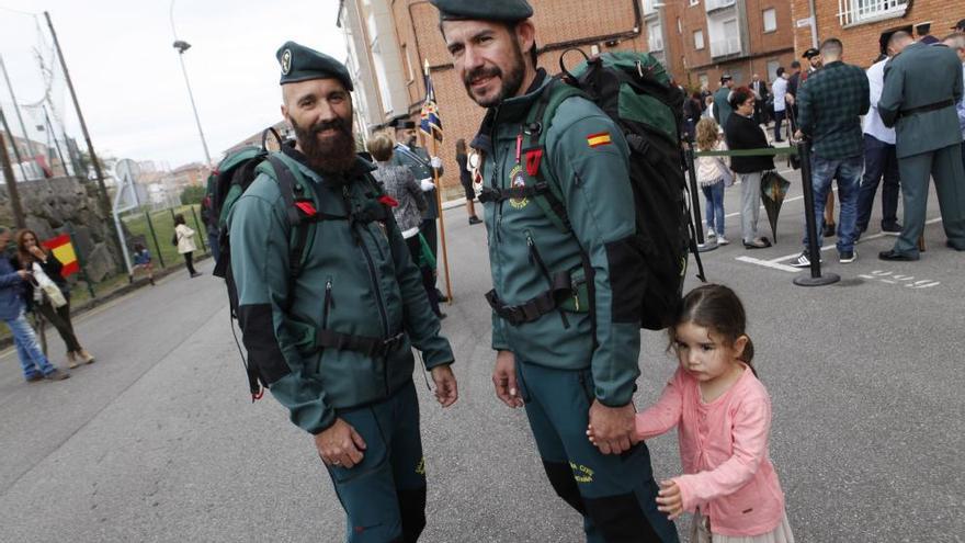 Por la izquierda, Toni Estrada y Jesús Olivera, con su hija Ruth.