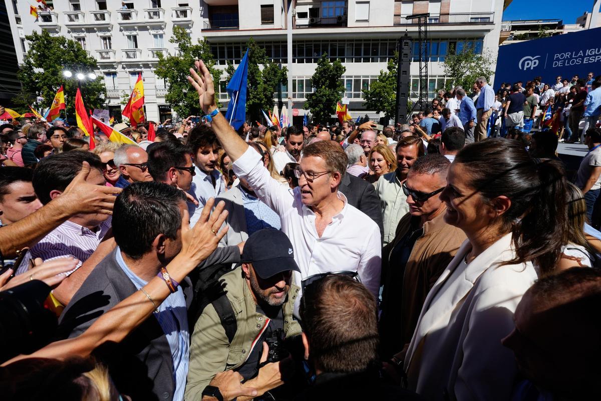 Manifestación del PP contra la amnistía en Madrid