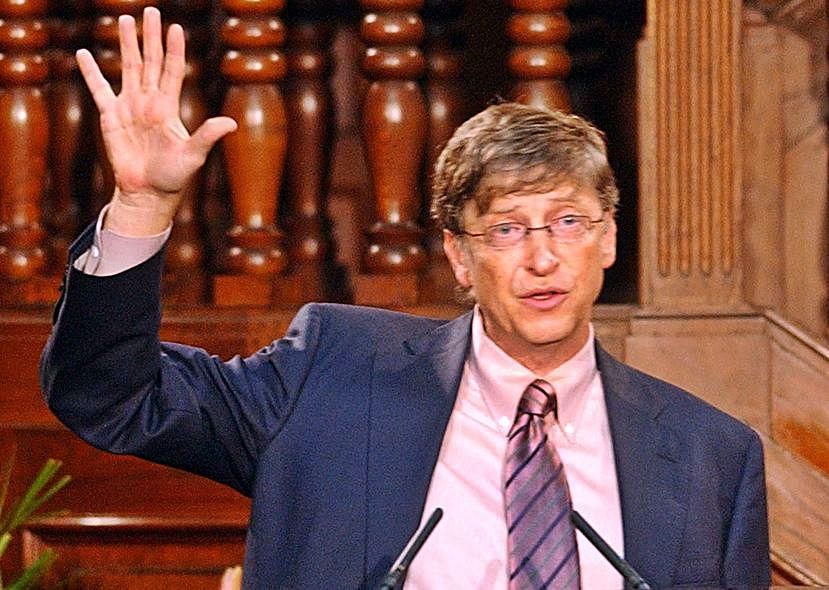 Bill Gates, durante su conferencia en Oviedo. | LNE