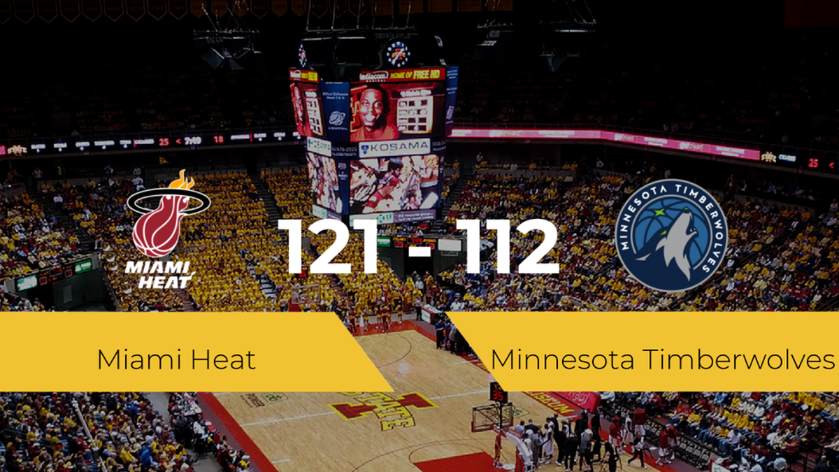 Miami Heat gana a Minnesota Timberwolves (121-112)