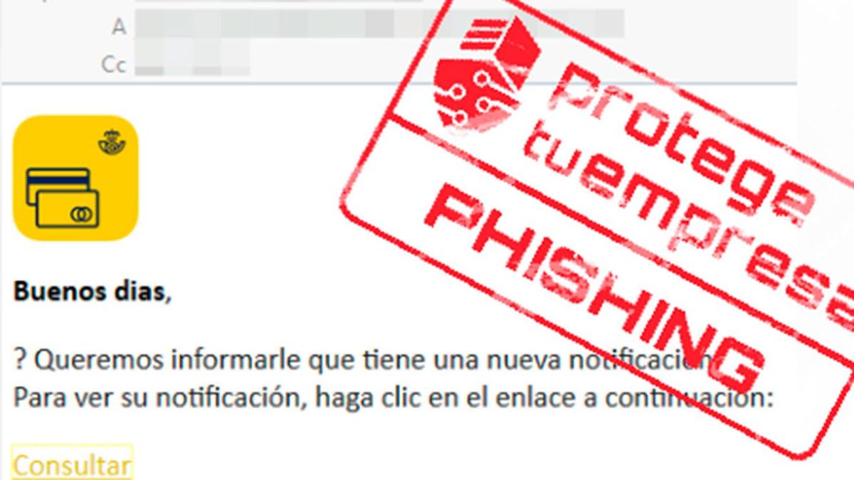 Una estafa de phishing.