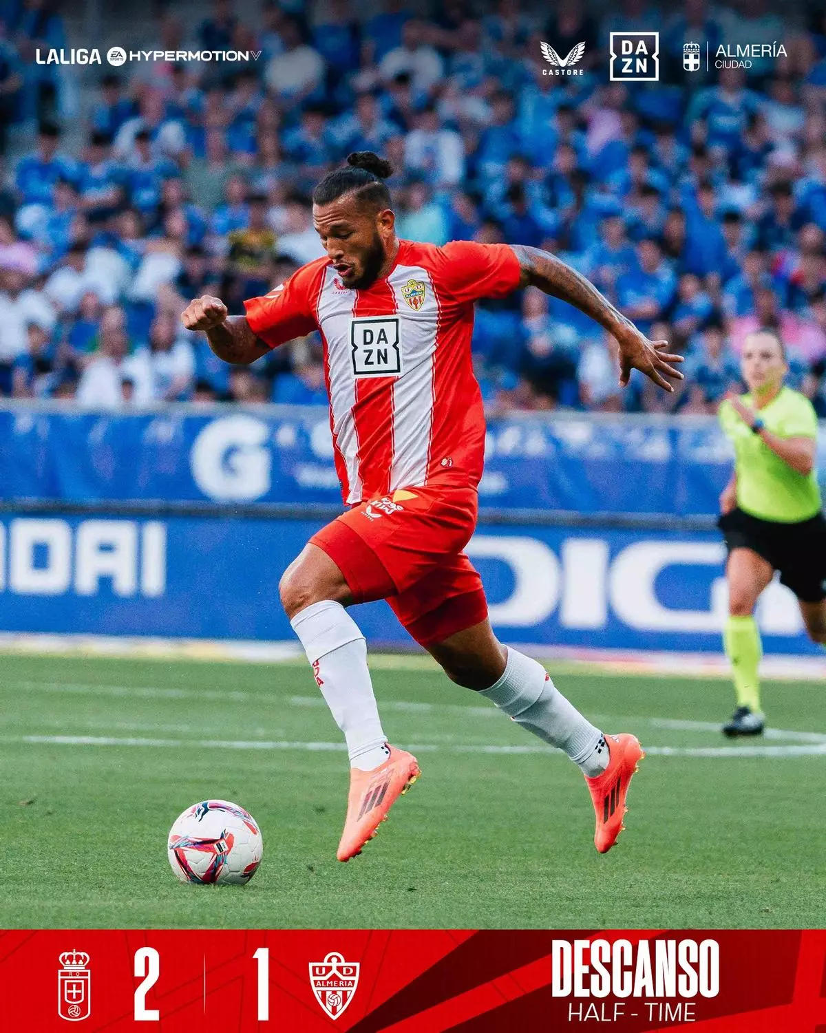 El 2 - 1 del Almería en el Oviedo 3 - 2 Almería de la jornada 9 de LaLiga Hypermotion