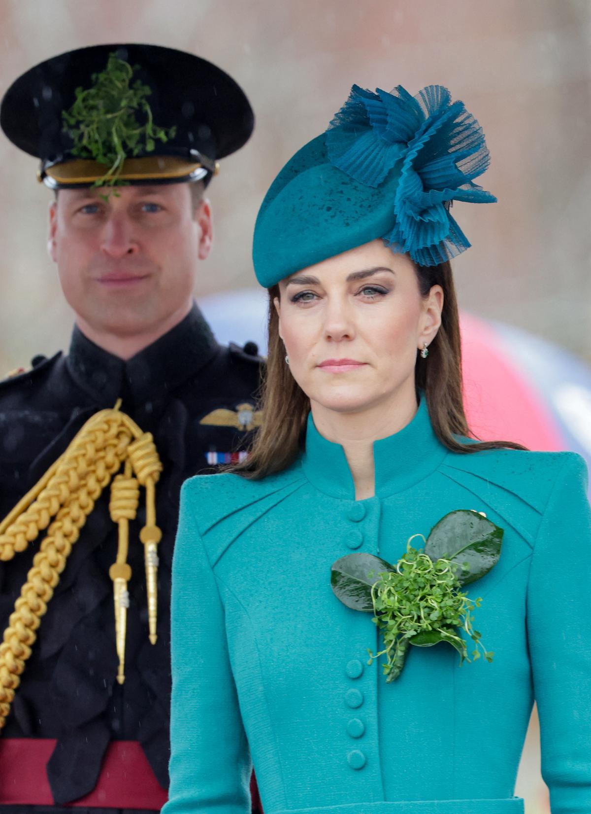 El Príncipe Guillermo y Catalina, Principes de Gales, asisten al Desfile del Día de San Patricio