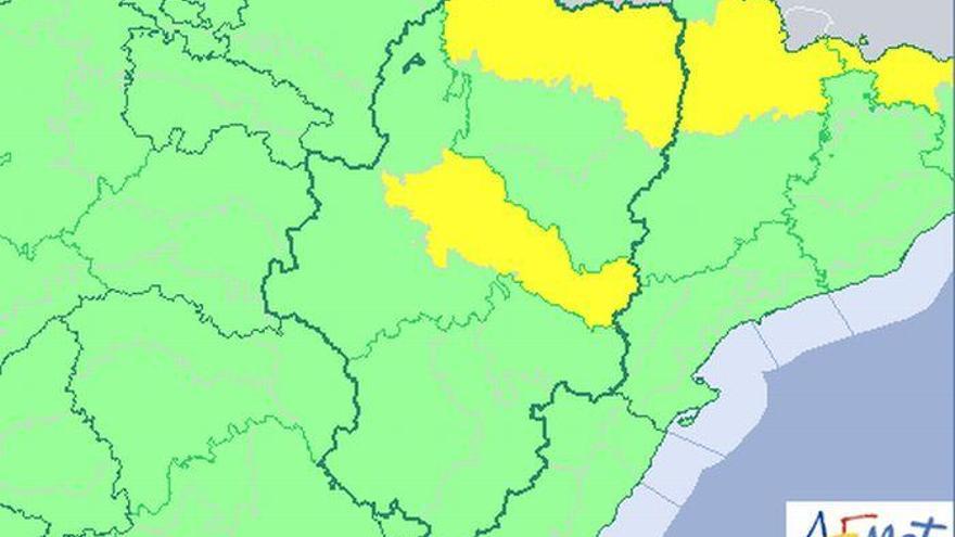 Riesgo de tormentas fuertes en el Pirineo y temperaturas altas en la ribera