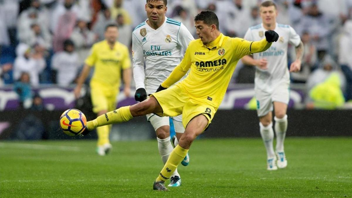 Pablo Fornals, autor del último tanto amarillo en el Bernabéu