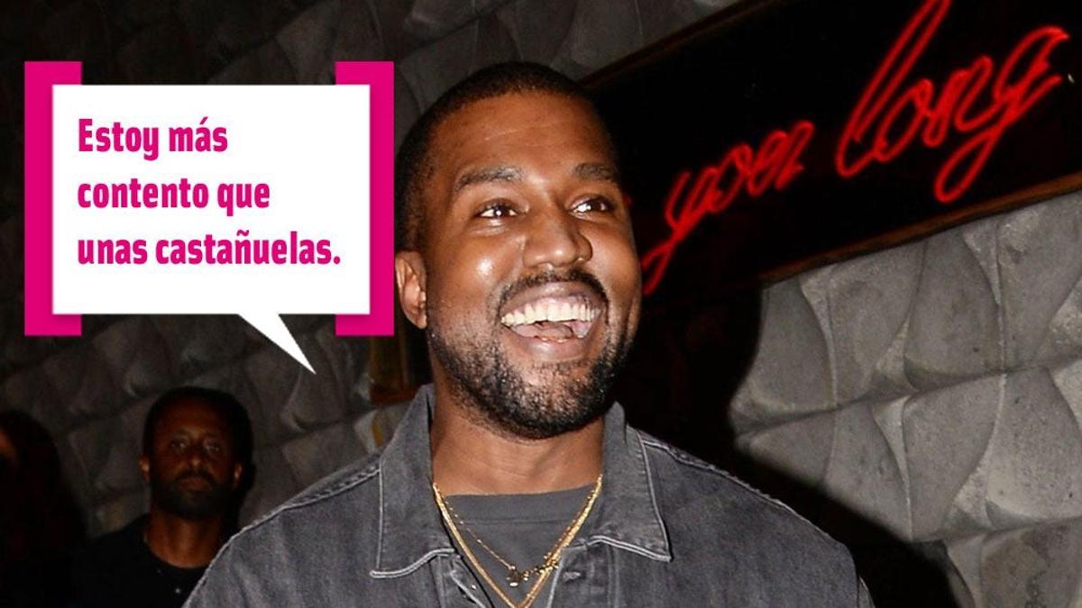 Kanye West sonriendo