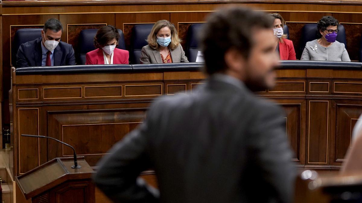 Pablo Casado, en el Congreso