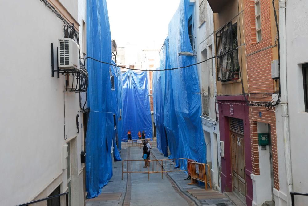 Momentos previos a la Tomatina 2018 en Buñol.