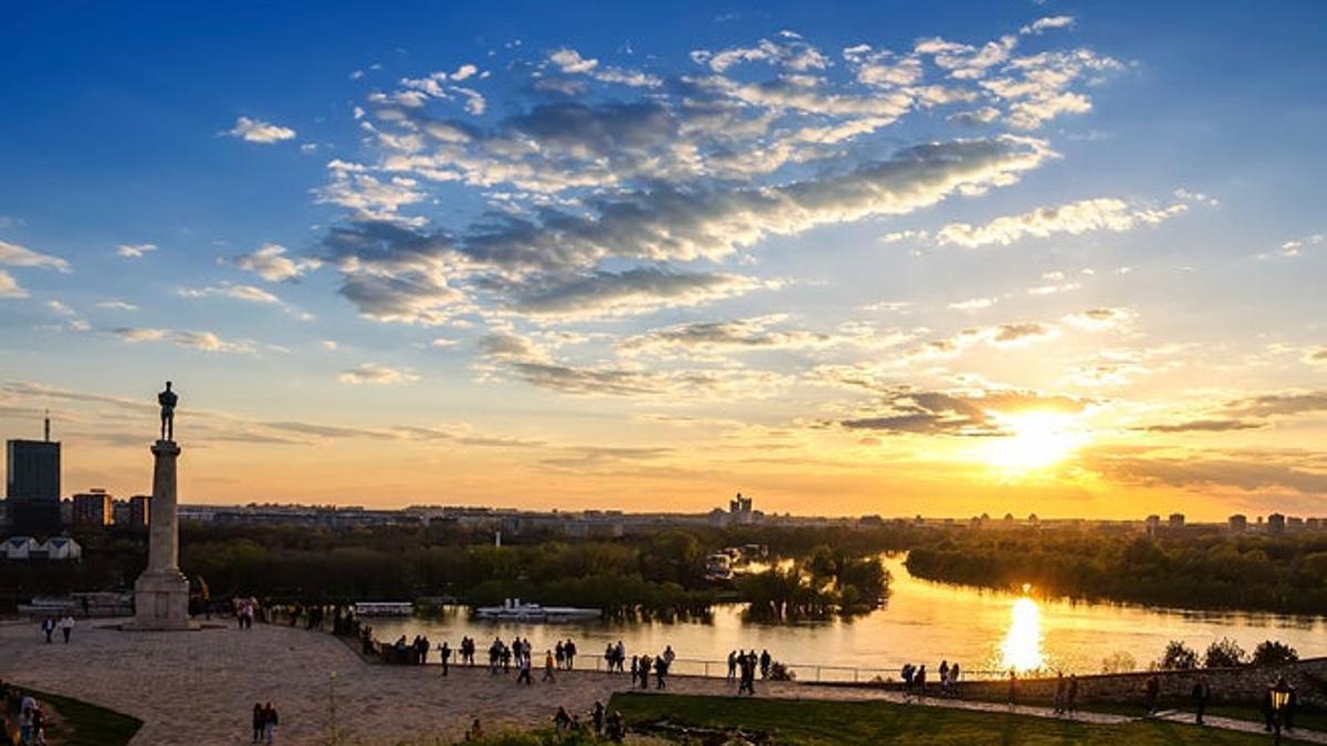 En Danubio serbio en bicicleta