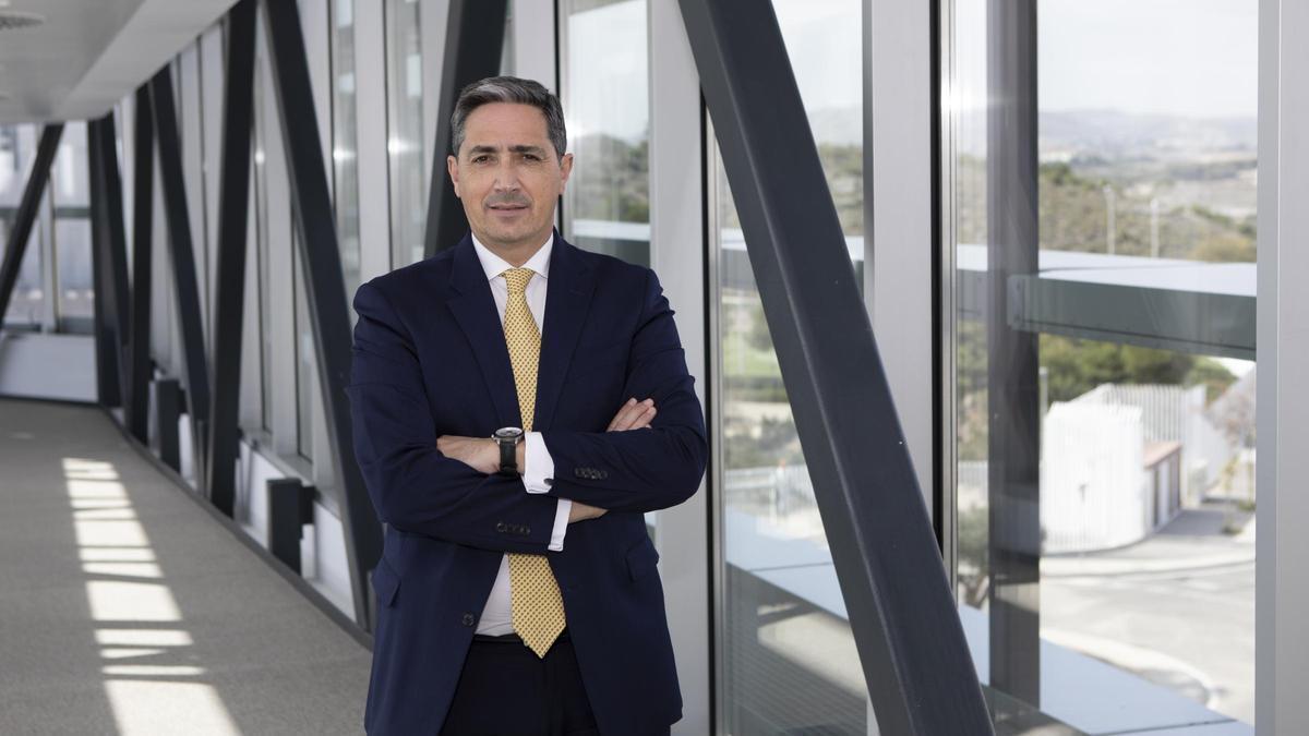 El nuevo director ejecutivo de la EUIPO, João Negrão, en las instalaciones de la eurogencia con sede en Alicante.