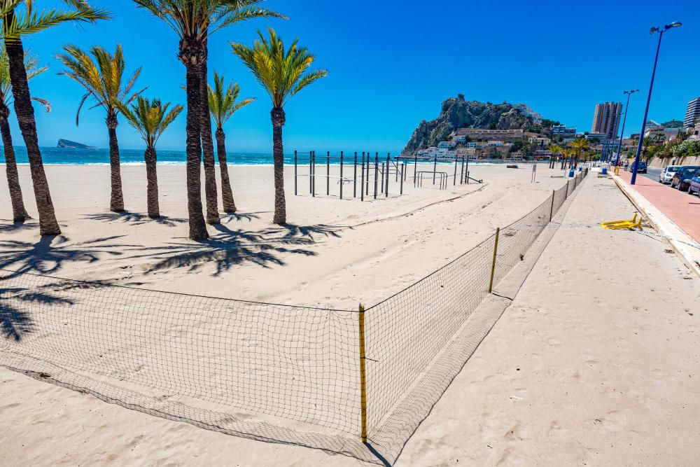 Benidorm prepara la apertura de sus playas con la parcelación