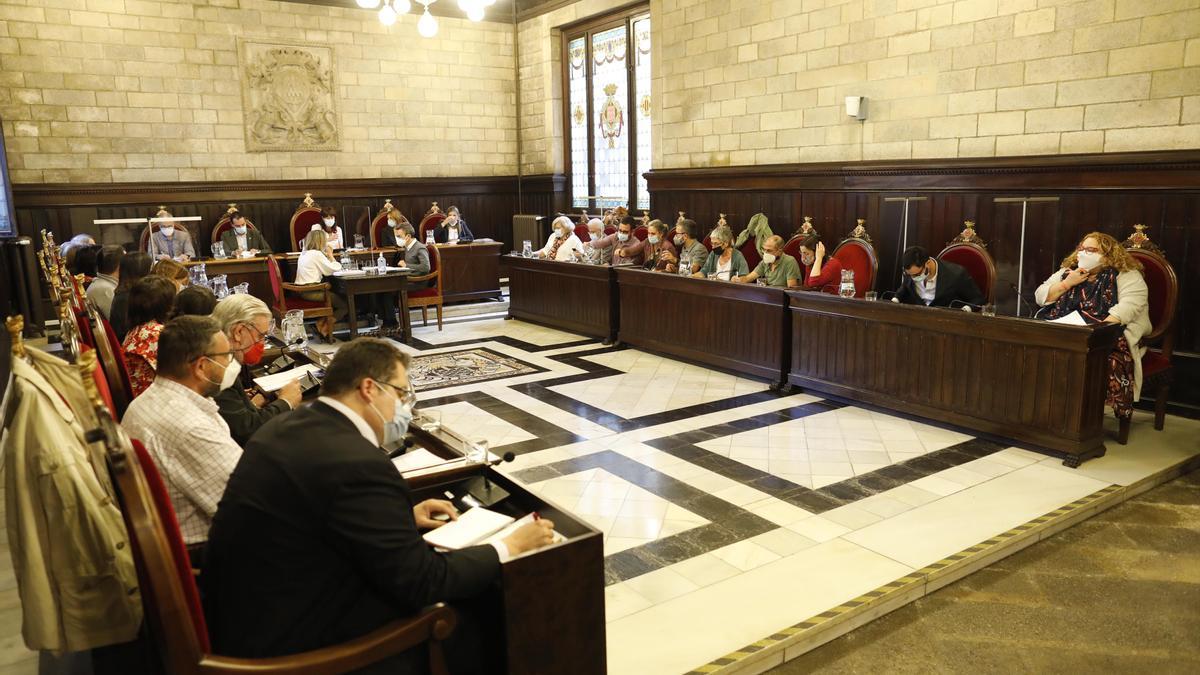 Primer ple presencial a l&#039;Ajuntament de Girona, aquest 11 d&#039;octubre passat.