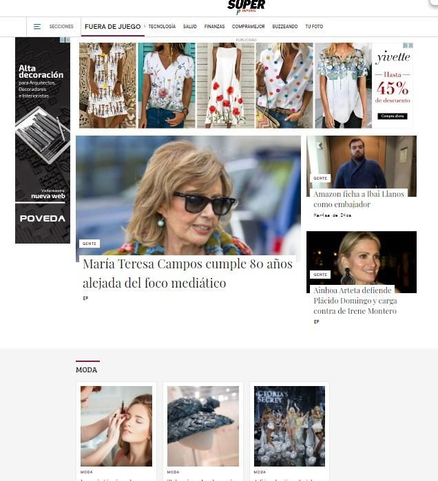 La web amplía sus contenidos con nuevas secciones