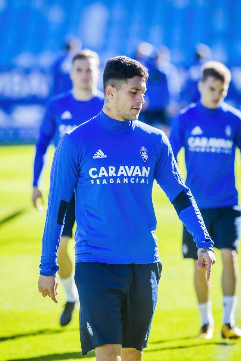 Sesión de entrenamiento del Real Zaragoza