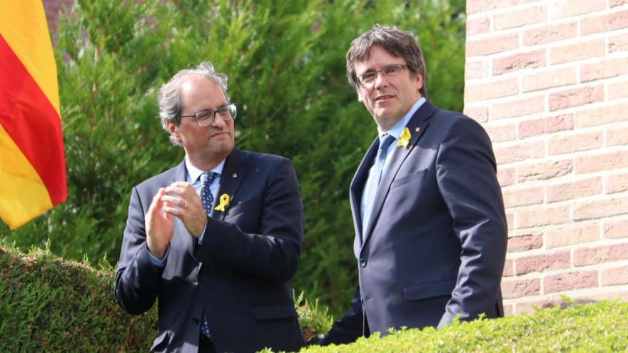 Torra i Puigdemont a Waterloo