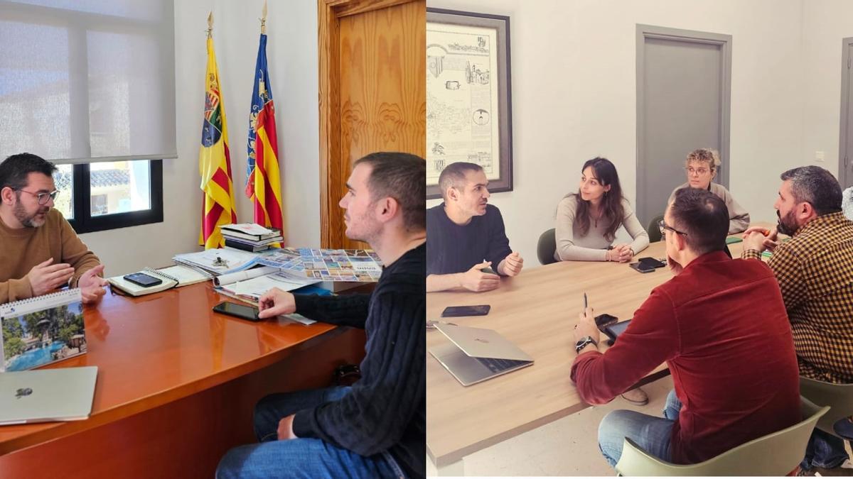 El diputado Ximo Perles reunido con el alcalde de Els Poblets y con el gobierno local de El Verger