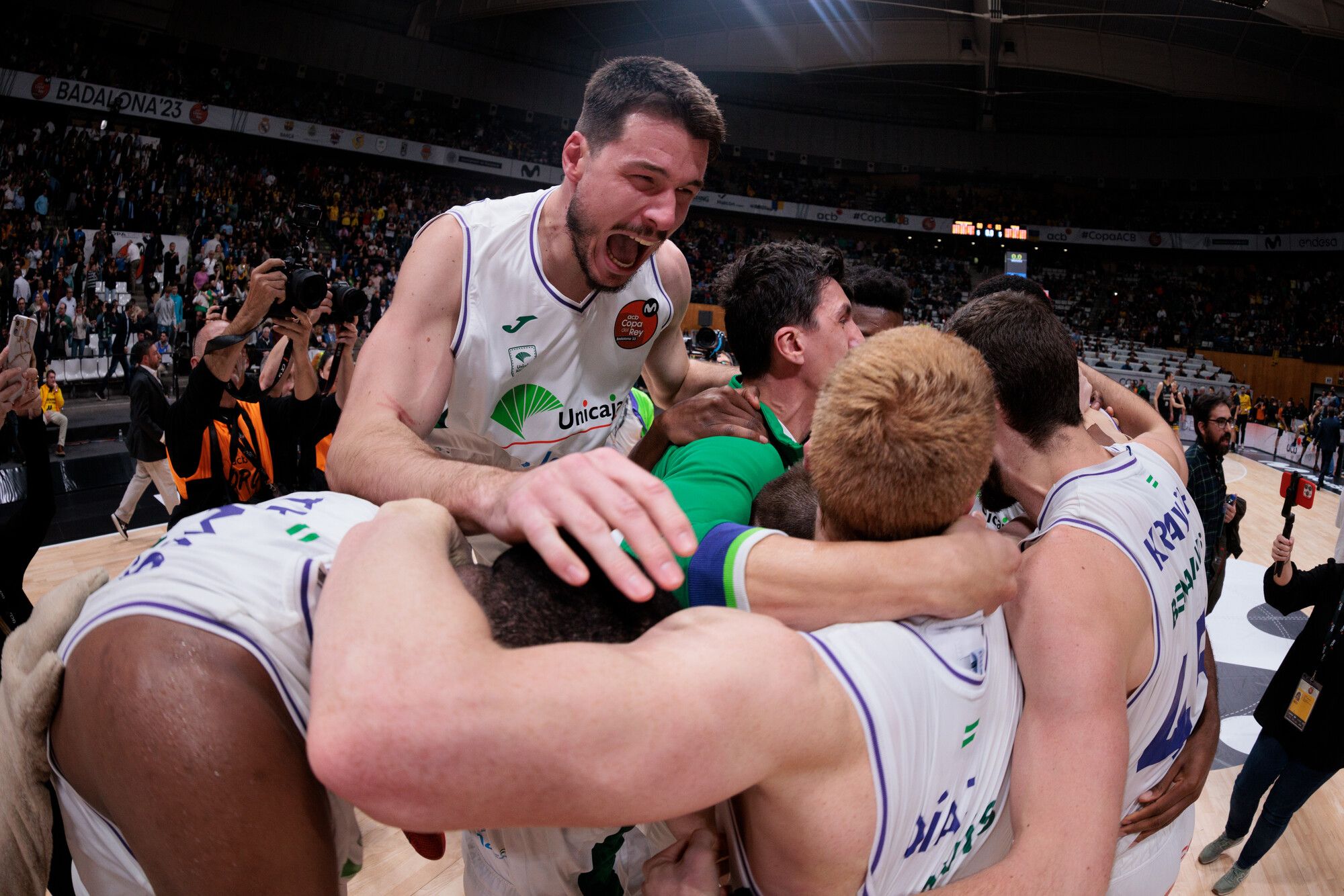 La celebración de la Copa del Rey de Unicaja, en imágenes