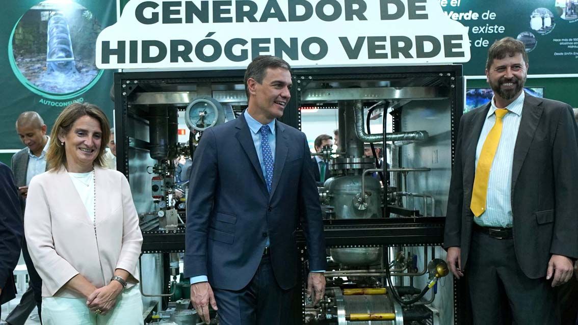 Pedro Sánchez en la Feria Genera 2022.