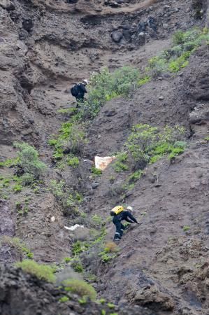 19-11-2018 ARUCAS.  Efectivos de la UME y Policía Nacional buscan a Juana Ramos en el barranco de Quintanilla. Fotógrafo: ANDRES CRUZ  | 19/11/2018 | Fotógrafo: Andrés Cruz