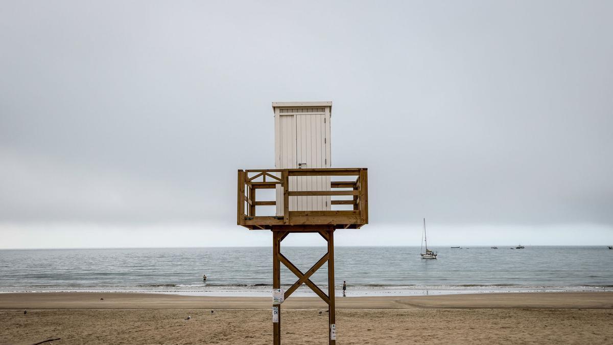 Un mar de agosto.