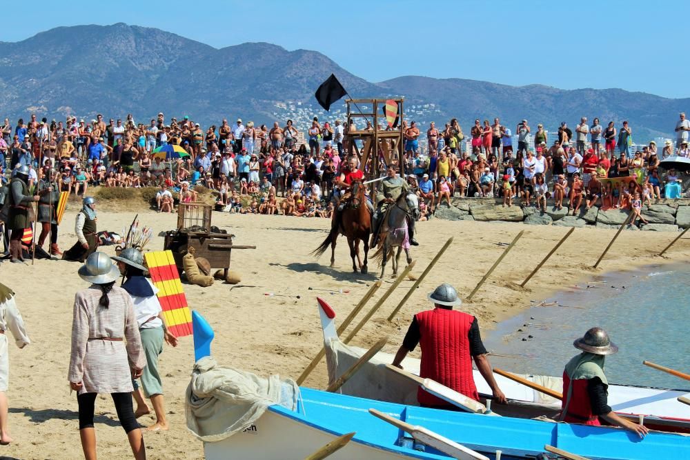 Els soldats del rei Jaume II assalten Empuriabrava