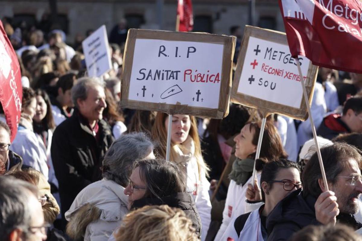 Manifestación de personal sanitario