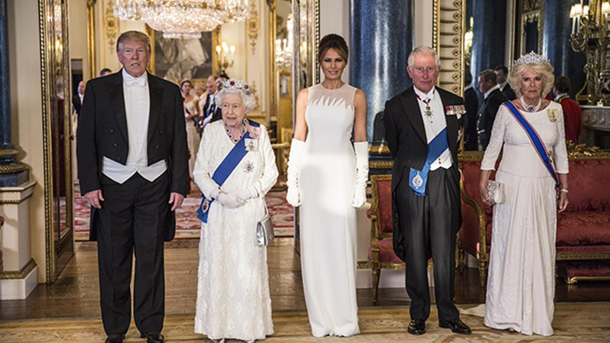 Banquete de estado en Buckingham Palace en honor de Donald y Melania Trump