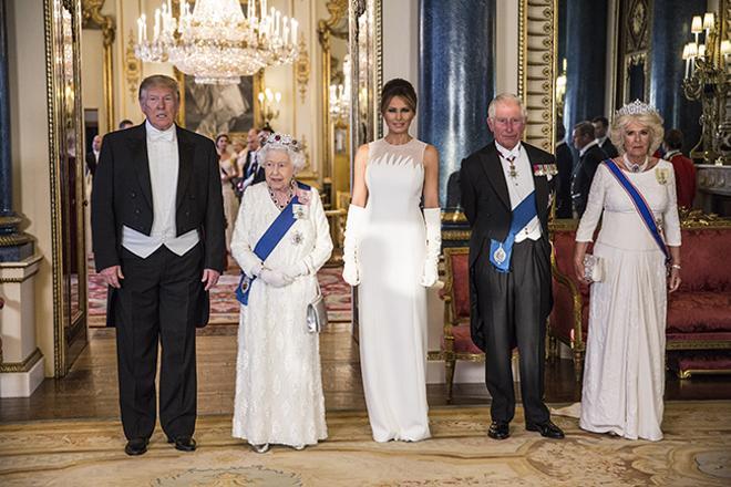 Banquete de estado en Buckingham Palace en honor de Donald y Melania Trump