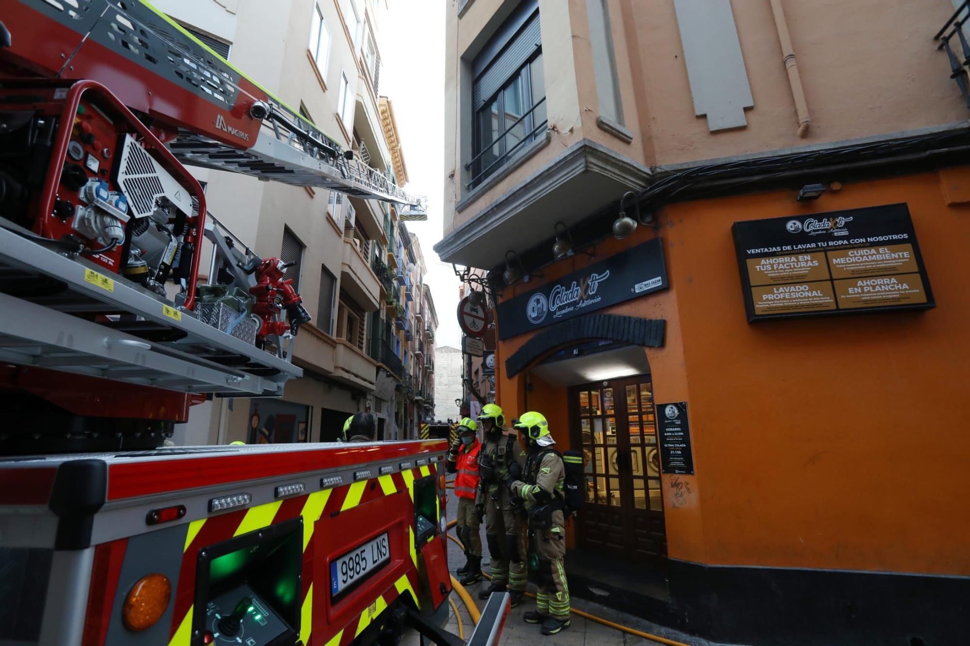 Actuación de los Bomberos de Zaragoza