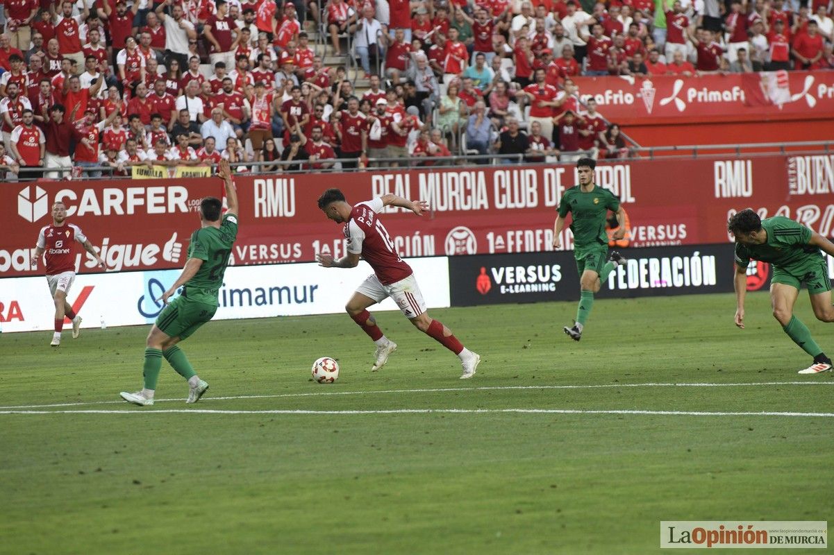 Así fue el encuentro del play off del Real Murcia y el Nástic en la lucha por el ascenso