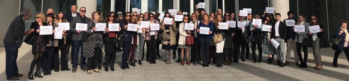 La huelga de los secretarios judiciales obliga a suspender decenas de juicios