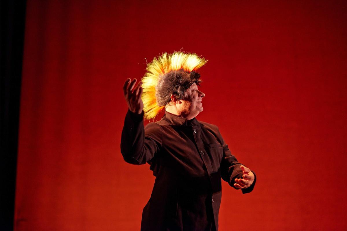 Carles Castillo, durante su actuación.