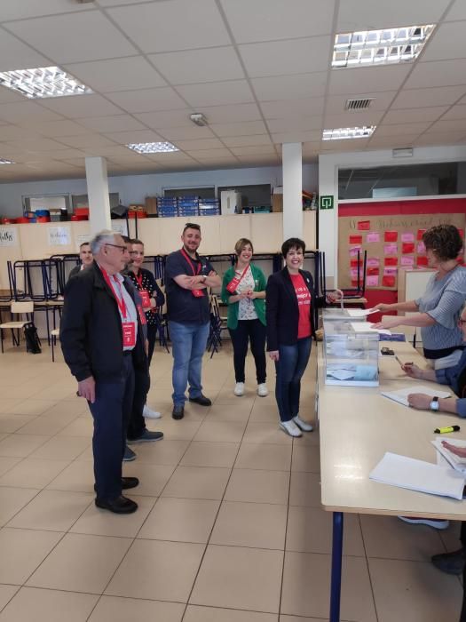 Lorena Silvent (PSPV) vota en Catarroja.