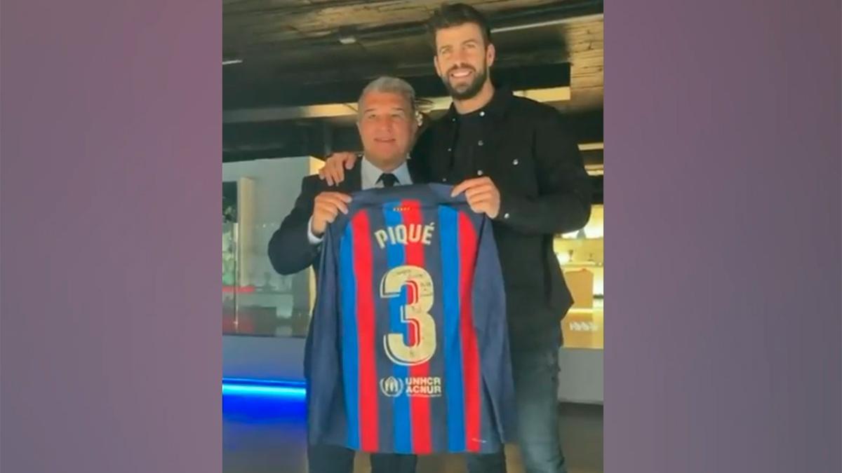 La camiseta del último partido de Piqué ya está en el museo del FC Barcelona