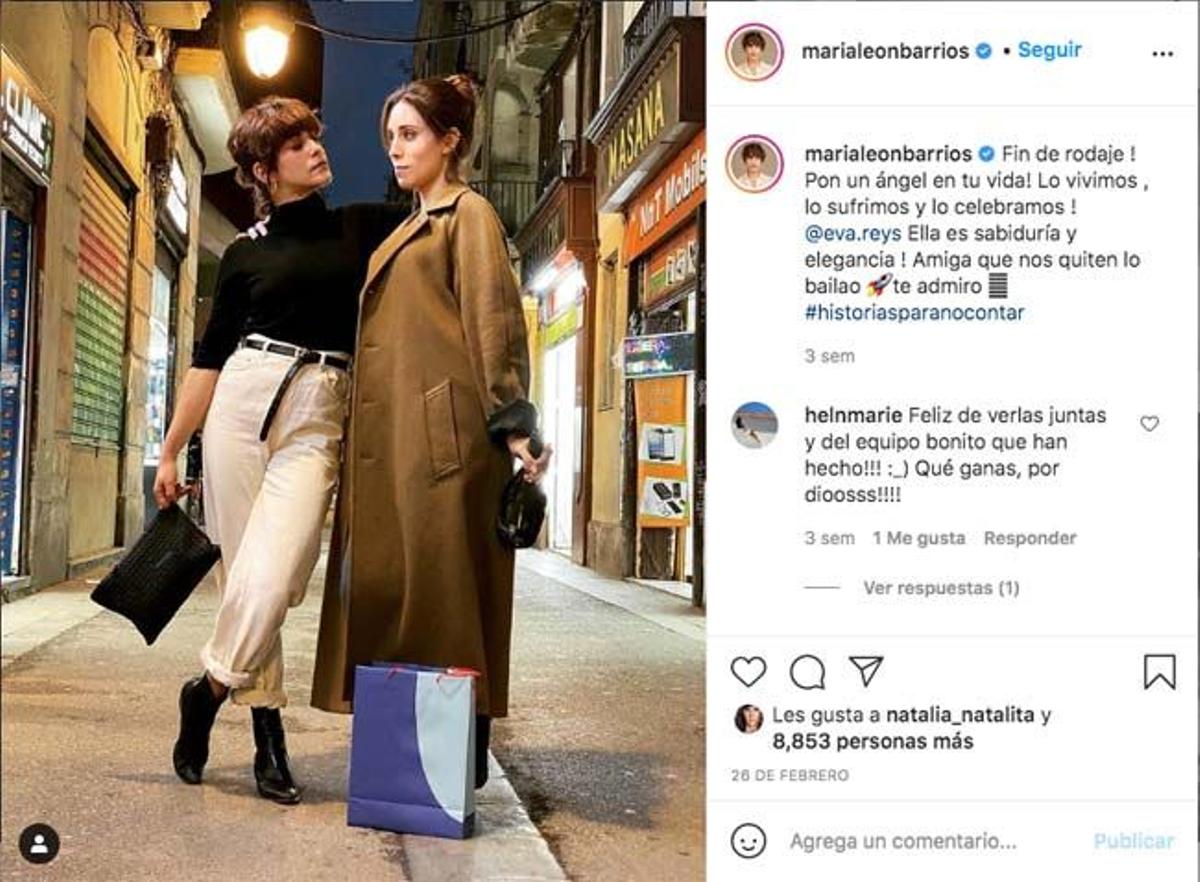 Las actrices María León y Eva Reys