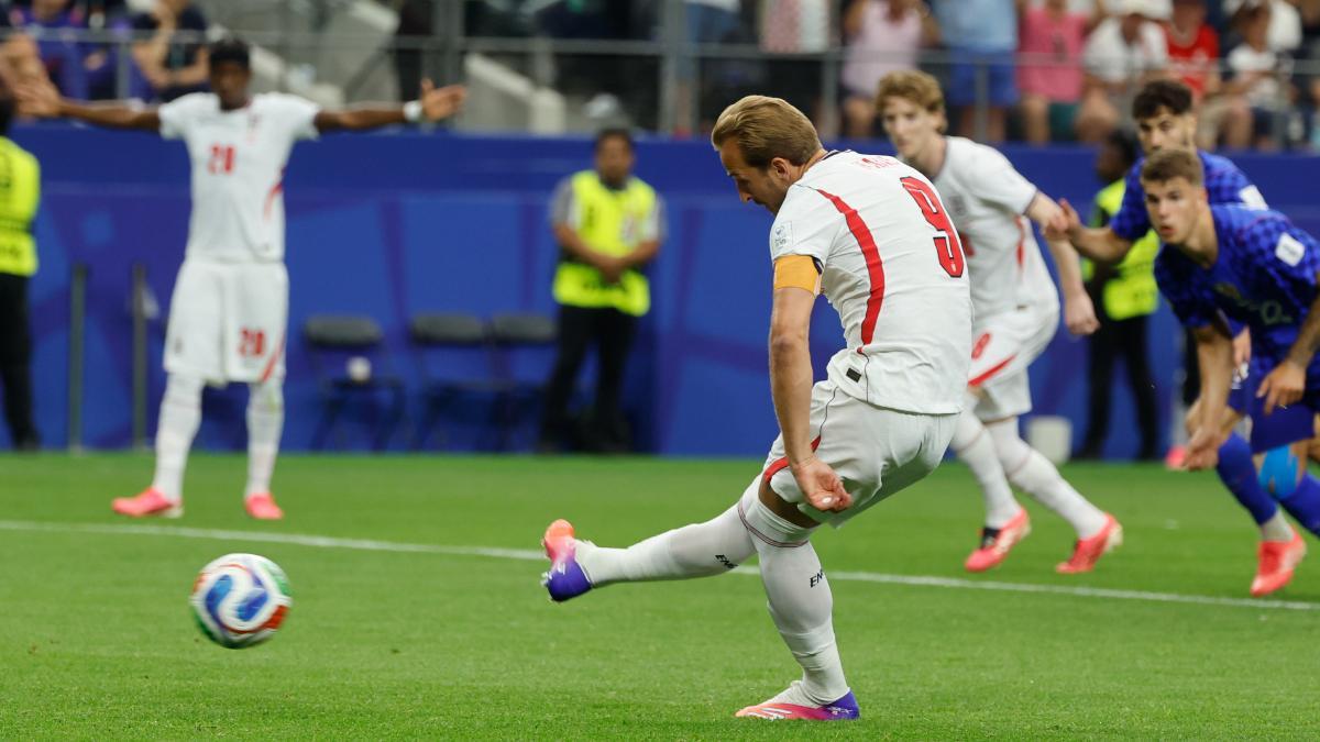 Harry Kane, lanzando un penalti contra Croacia que terminó marcando