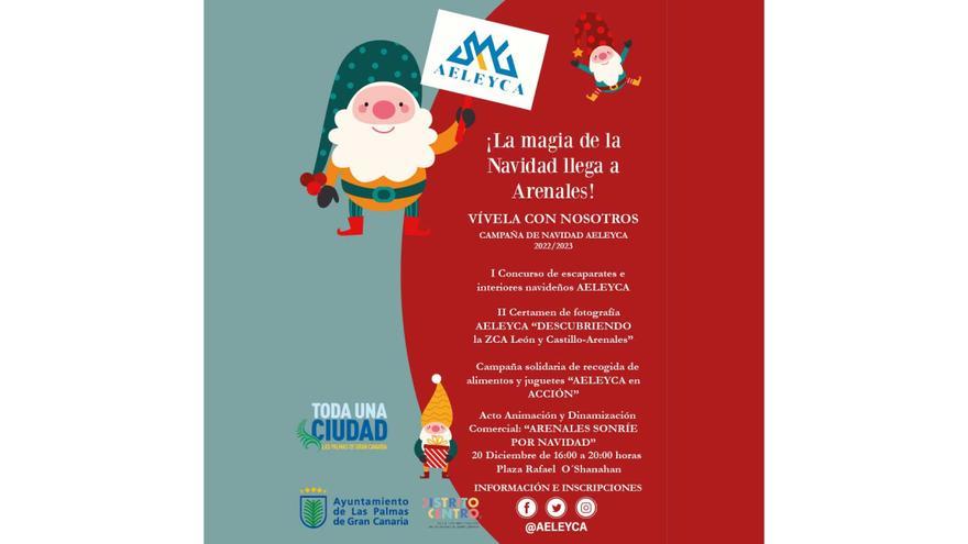 Actividades culturales y de ocio en la zona comercial de León y Castillo y Arenales por Navidad