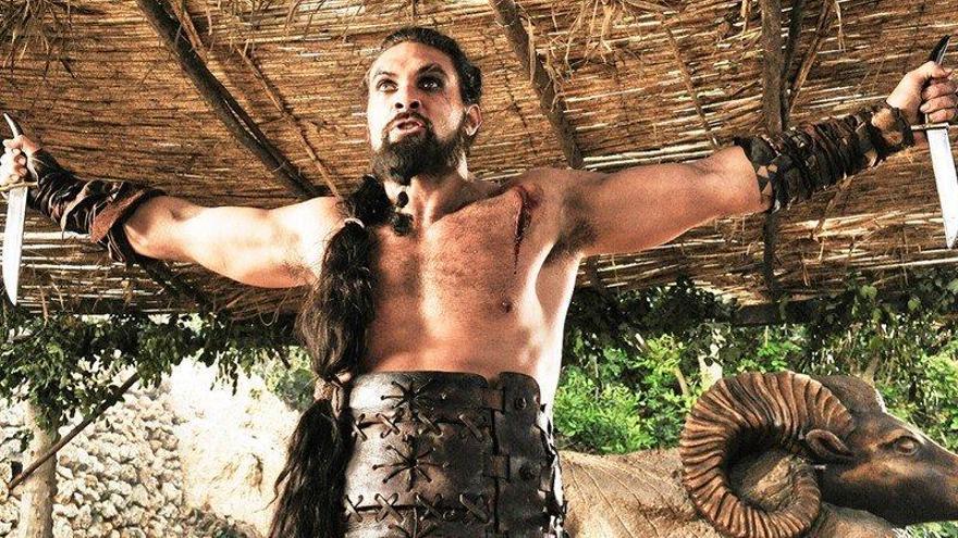 Khal Drogo, interpretado por Jason Momoa.