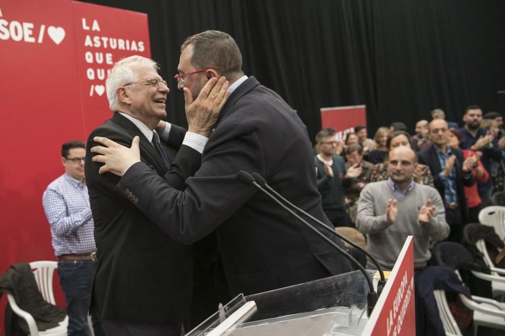 Mitin de Borrell y Barbón en Oviedo