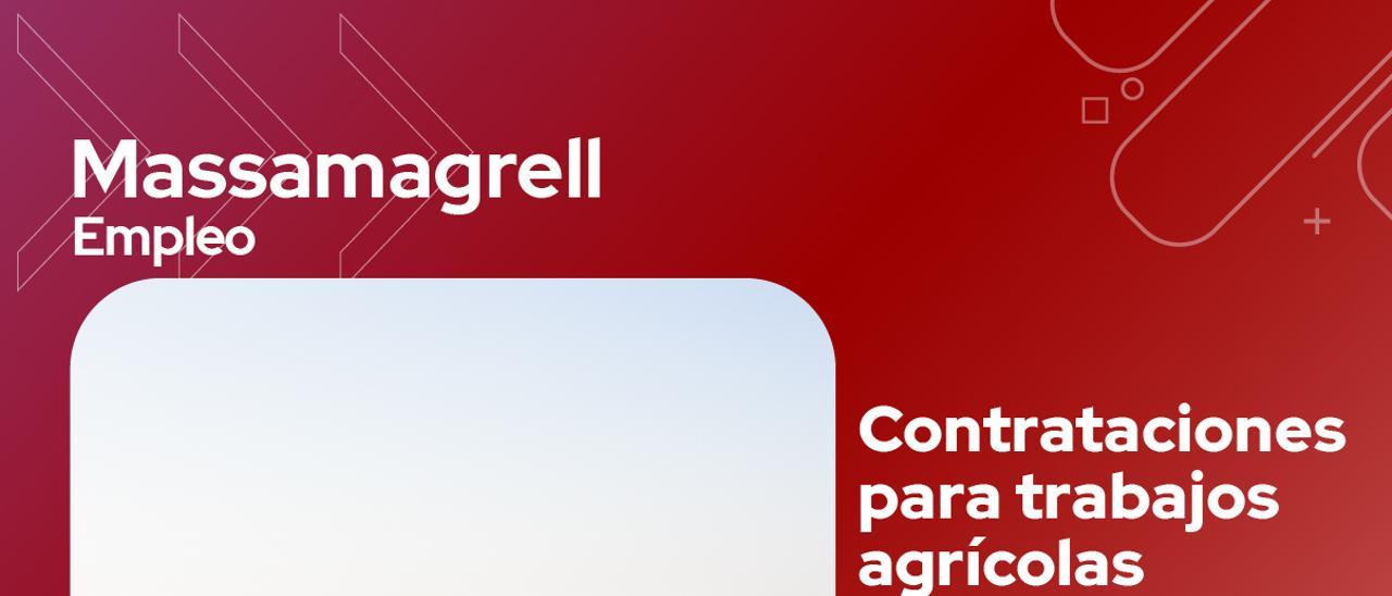 Contrataciones para trabajos agrícolas en Massamagrell.