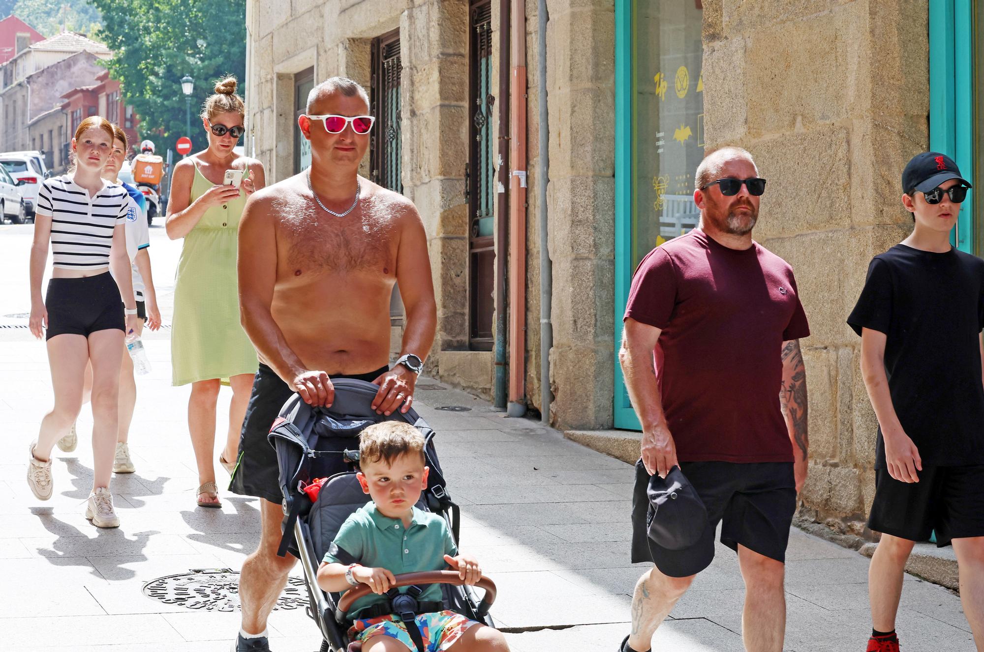 Vigo se derrite con el día más tórrido del verano