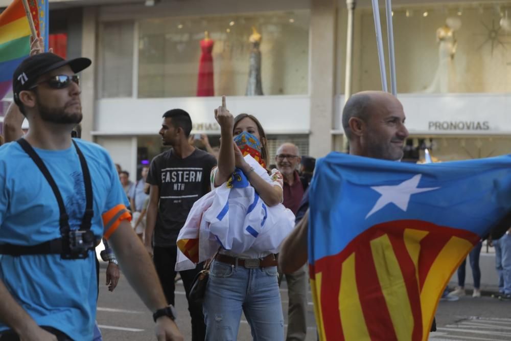 Manifestación 9 d'Octubre Valencia: tensión y altercados