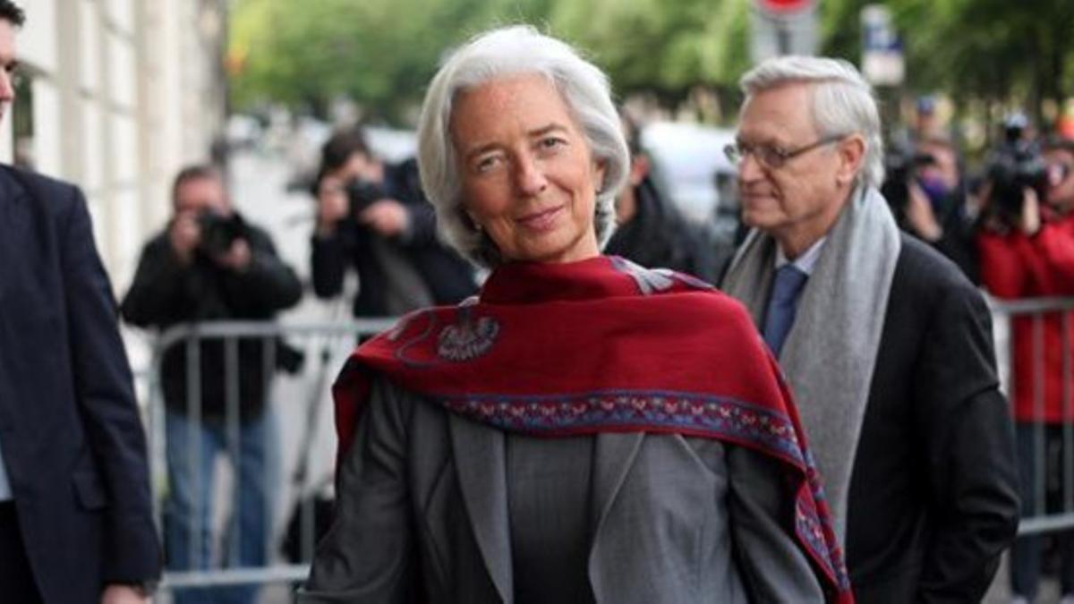 Christine Lagarde llega por segundo día al tribunal de París, este viernes.