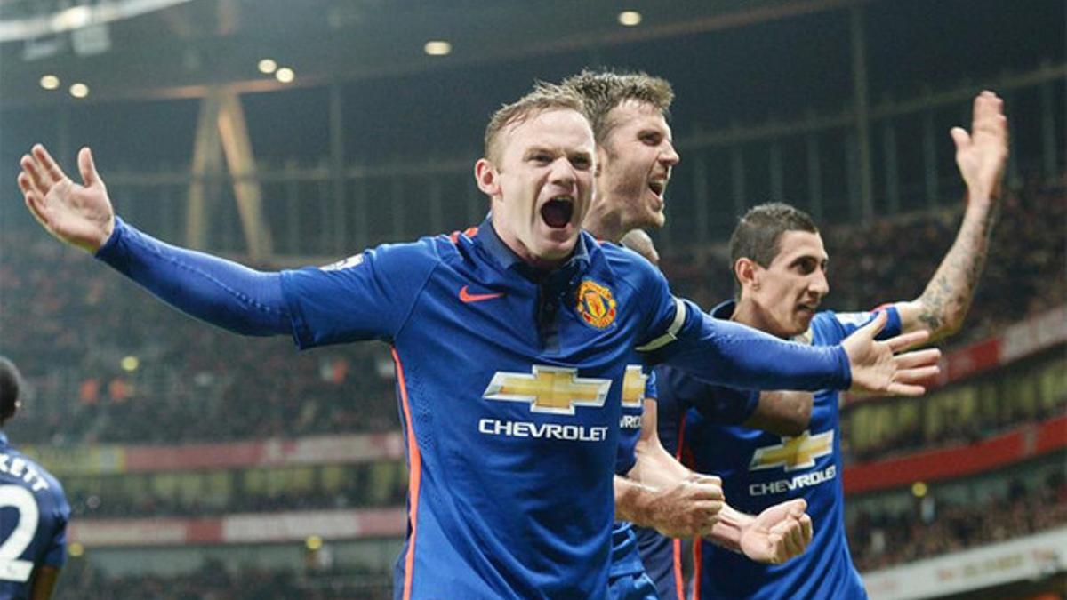 Rooney, en la celebración de su gol