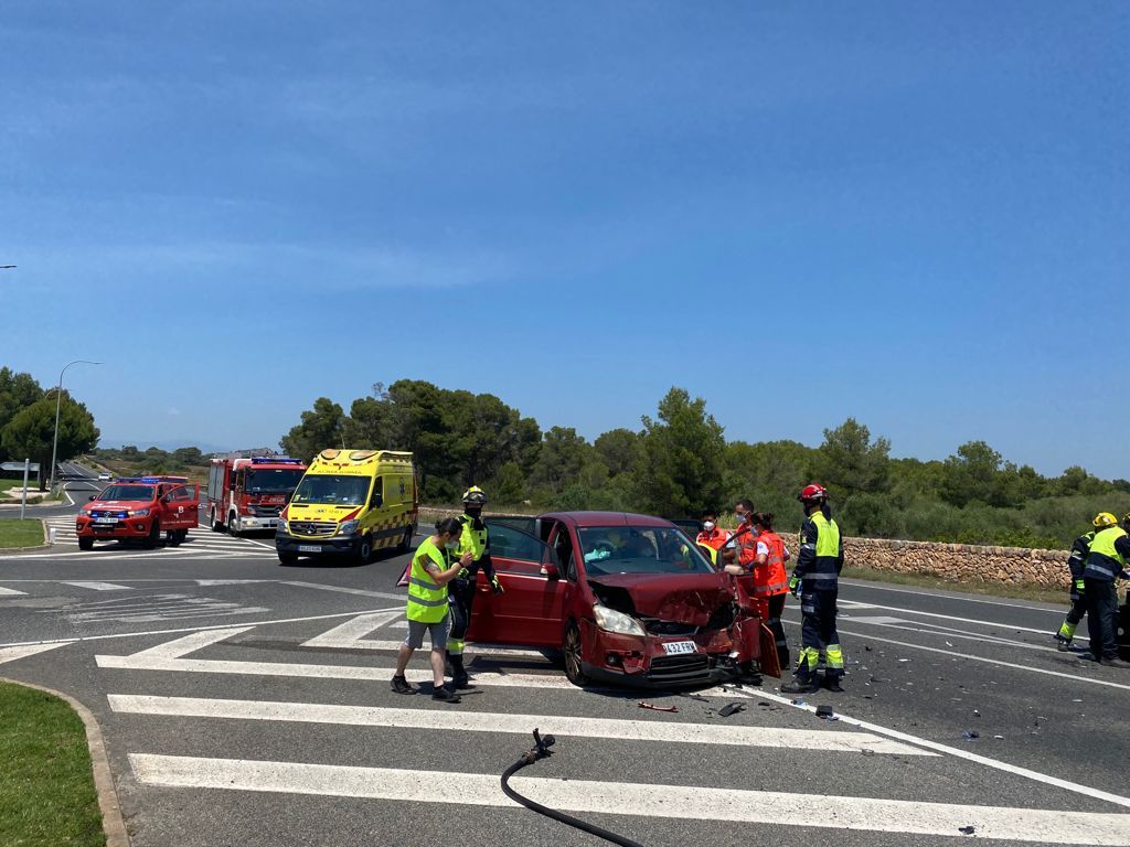 Dos heridos en una colisión en la carretera de Cap Blanc