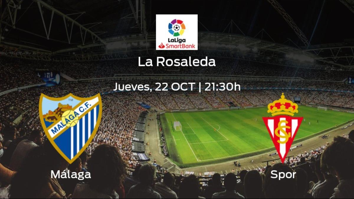 Jornada 7 de la Segunda División: previa del duelo Málaga - Real Sporting