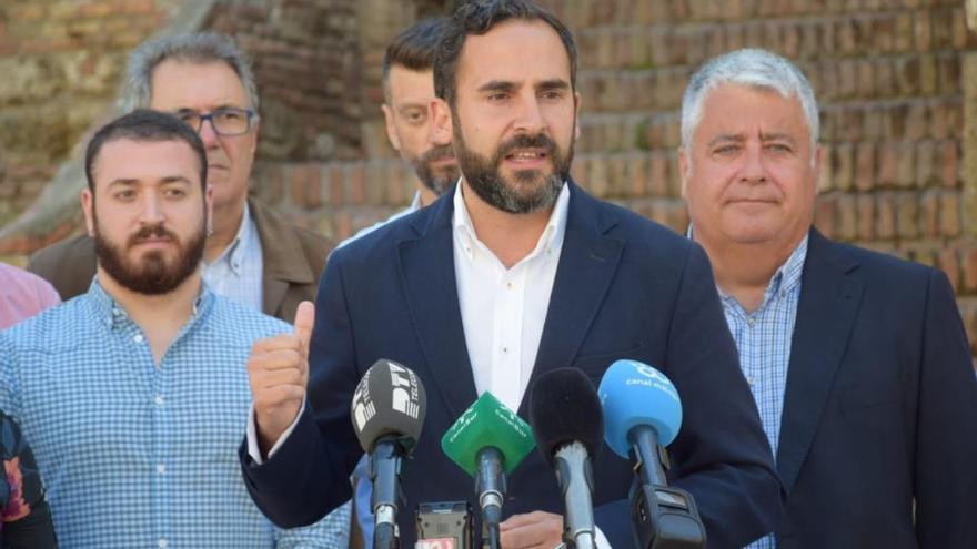 Dani Pérez, durante su intervención en la Alcazaba.