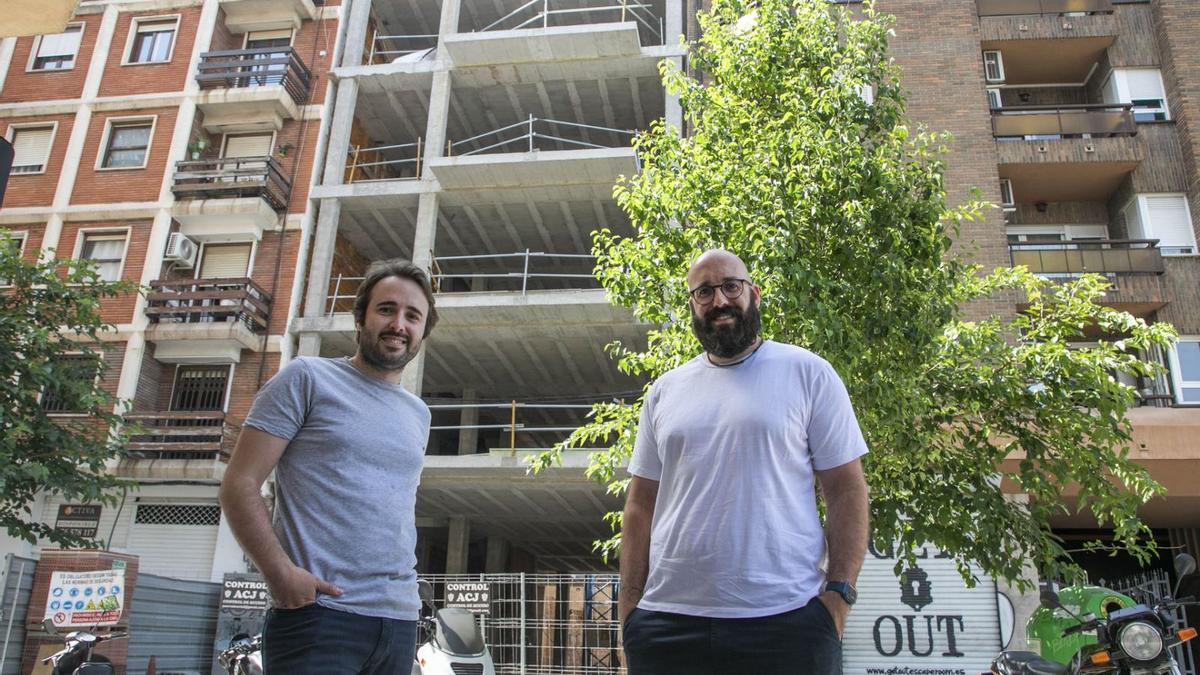 Pablo Bertolín y Andrés Perales en el proyecto de Rojas Clemente. | M.Á.MONTESINOS