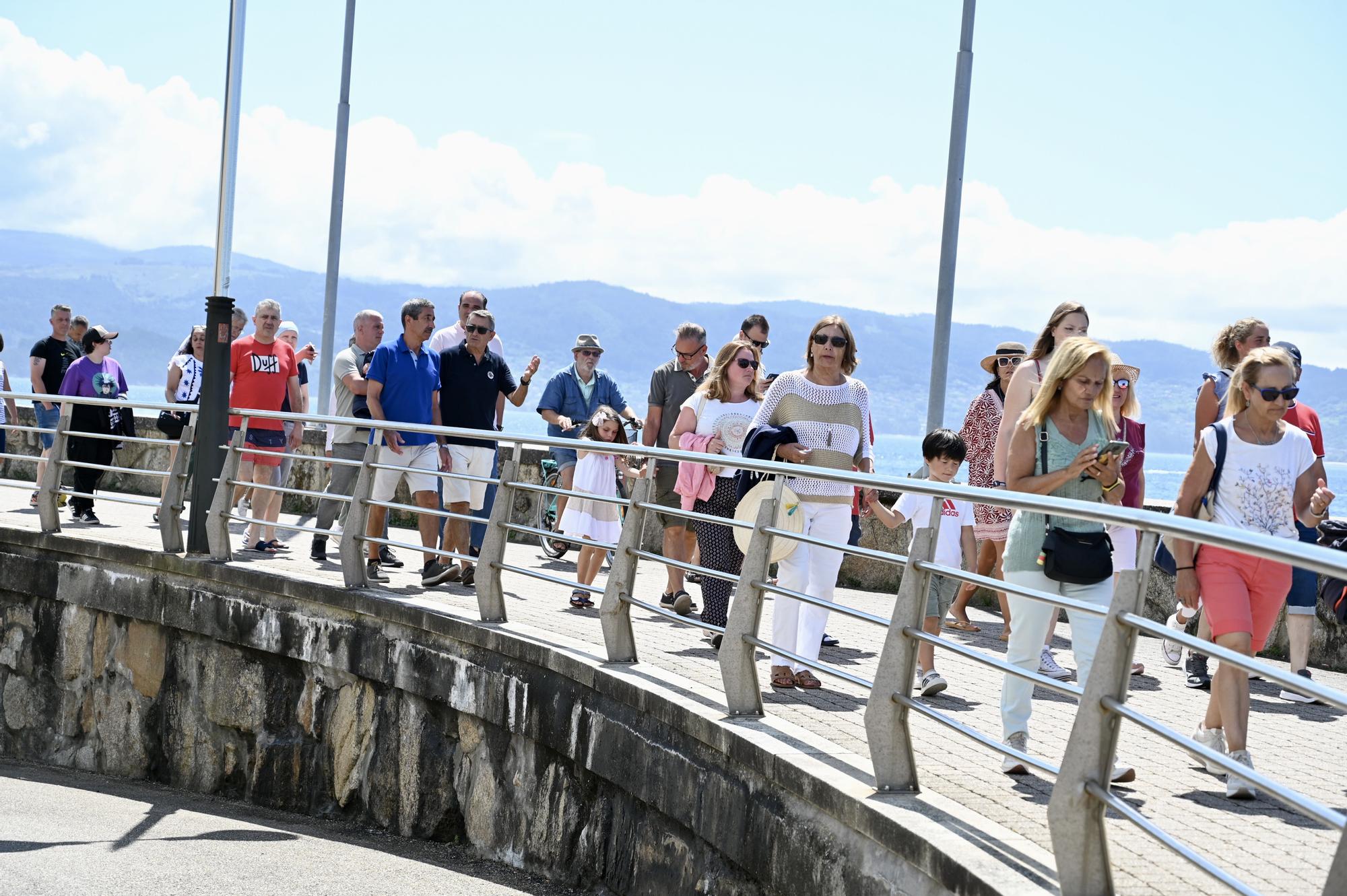 La infanta Elena se reúne con Juan Carlos I en Sanxenxo