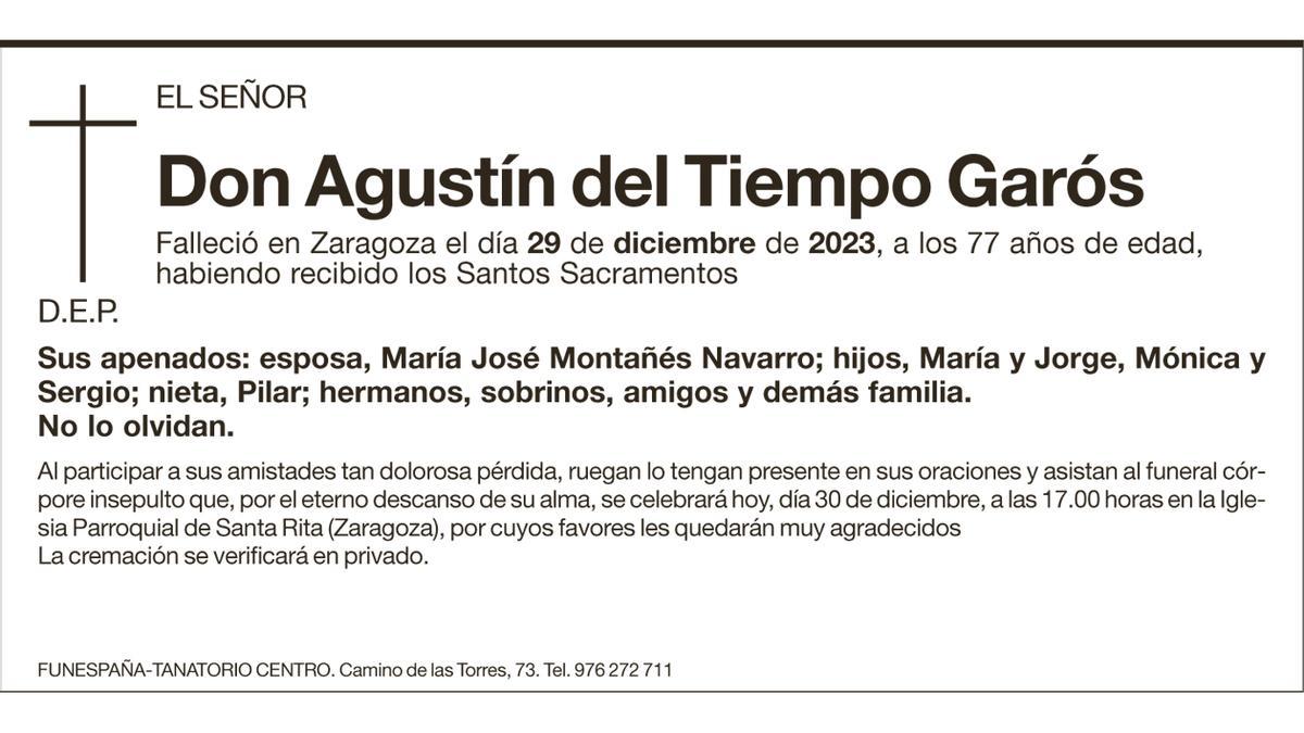 Agustín del Tiempo Garós
